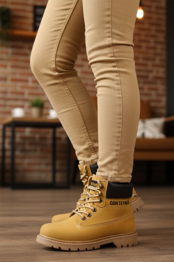 Camel Nubuk Bağcıklı Unisex Bot 922 G