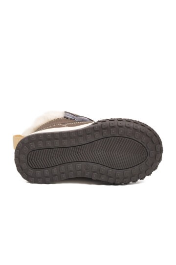 Kahve Cırtlı Unisex Bebek Bot Shade B