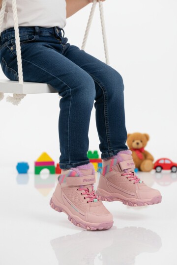 Pembe Kürklü Cırtlı Kız Çocuk Bot 2082 P
