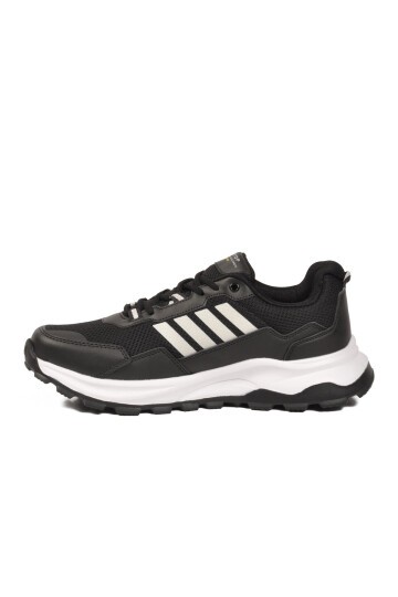 Siyah-Beyaz Hafif Rahat Taban Erkek Sneaker BST-2045 M