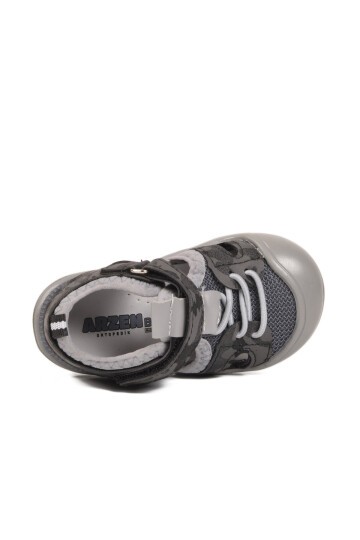 Siyah-Kamuflaj Ortopedik Bebek Sandalet 26A77 B