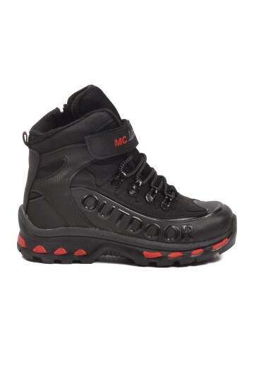 Siyah-Kırmızı Unisex Çocuk Bot 2115 F