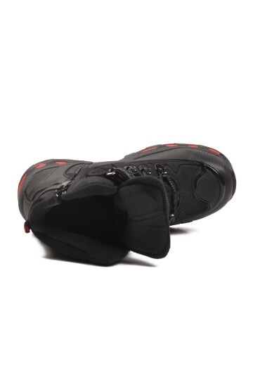 Siyah-Kırmızı Unisex Çocuk Bot 2115 F