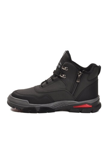 Siyah-Kırmızı Polarlı Unisex Outdoor Bot 444 G