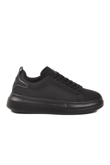 Siyah Bağcıklı Hafif Erkek Sneaker BNI-12081 M