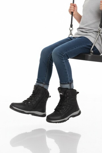 Siyah Unisex Çocuk Bot Felix F