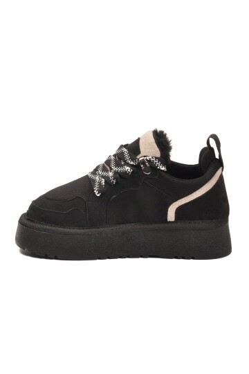 Siyah Süet Unisex Çocuk Bot 412445 F