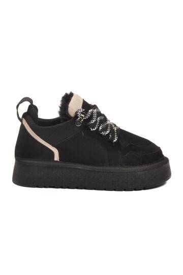 Siyah Süet Unisex Çocuk Bot 412445 F