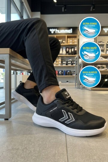 Siyah Tekstil Hafif Esnek Unisex Spor Ayakkabı 900901Perform Actıon