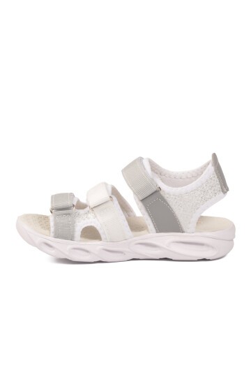 Beyaz Unisex Çocuk Sandalet 26A44 F