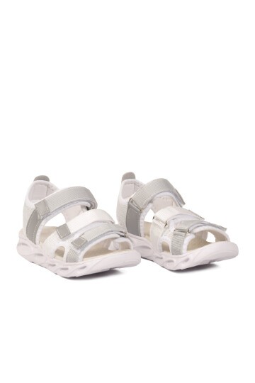 Beyaz Unisex Çocuk Sandalet 26A44 F
