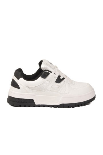 Beyaz-Siyah Unisex Spor Ayakkabı BN-12158 G
