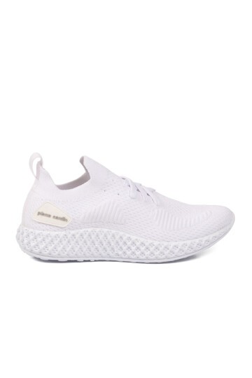 Beyaz Tekstil Hafif Hava Alabilir Unisex Spor Ayakkabı PC-32711 Z