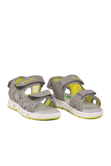 Gri Cırtlı Unisex Çocuk Sandalet BNI-10118 P