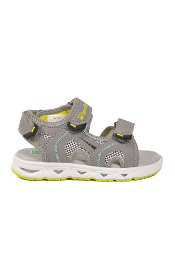 Gri Cırtlı Unisex Çocuk Sandalet BNI-10118 P