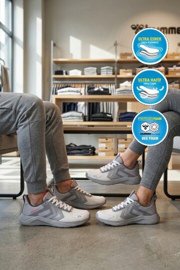 Gümüş Hafif Rahat Tabanlı Unisex Spor Ayakkabı 900897 Hml Solar Performance II