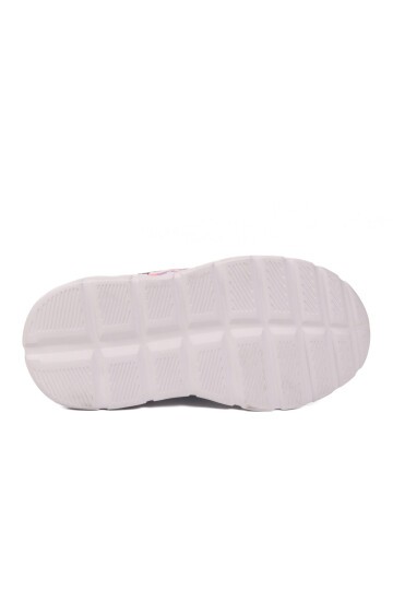 Pudra Simli-Mor Işıklı Hafif Kız Çocuk Spor Ayakkabı 1015 P
