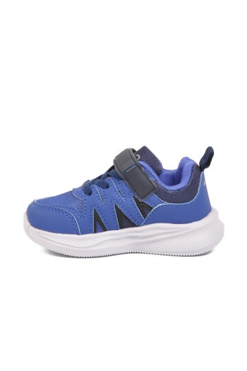 Saks Mavi Cırtlı Bebek Spor Ayakkabı 26Y905 B