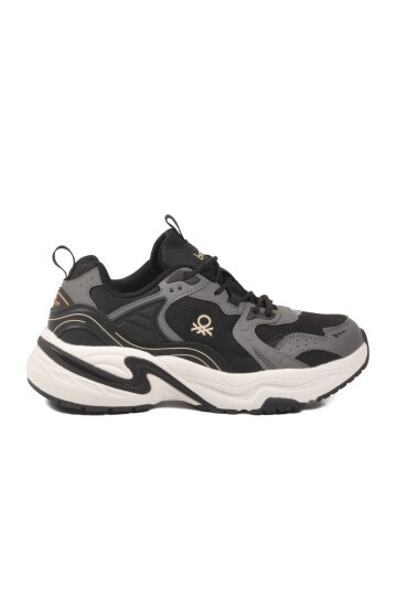 Siyah-Beyaz Unisex Spor Ayakkabı BNI-12089 M