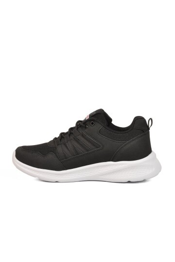 Siyah-Beyaz Tekstil Hafif Unisex Spor Ayakkabı 2029 G