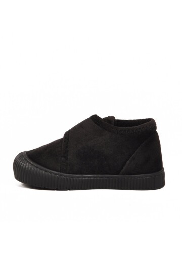 Siyah Süet Unisex Çocuk Panduf 058999 P