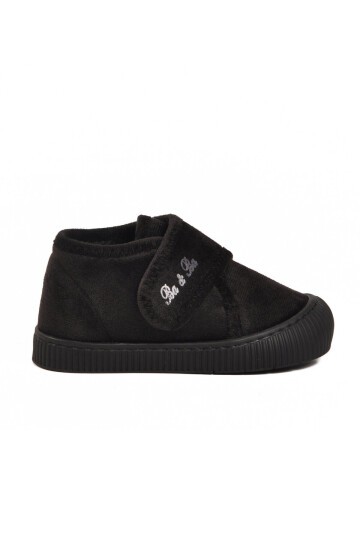 Siyah Süet Unisex Çocuk Panduf 058999 P