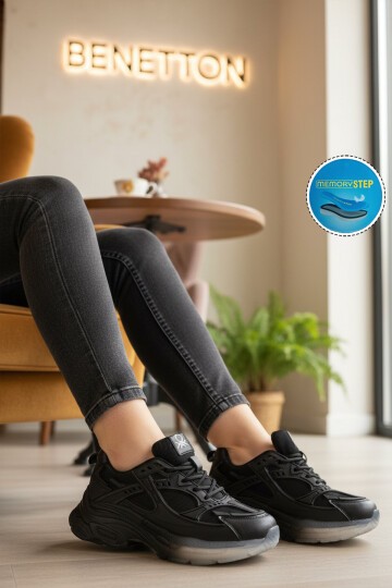 Siyah Kadın Spor Ayakkabı BNI-11120 G