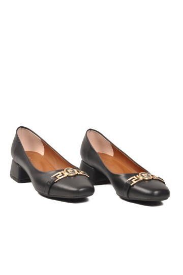 Siyah Kadın Topuklu Ayakkabı PC-55128 Z
