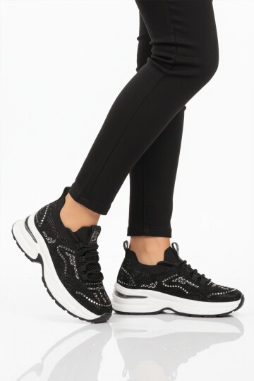 Siyah Anorak Kadın Günlük Ayakkabı 26Y303 G