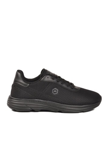 Siyah Fileli Rahat Hafif Unisex Spor Ayakkabı 26102 M