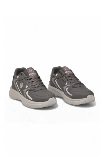 Bağcıklı Kalın Rahat Taban Hafif Esnek Füme Unisex Yürüyüş ve Spor Ayakkabı Sneaker 2032