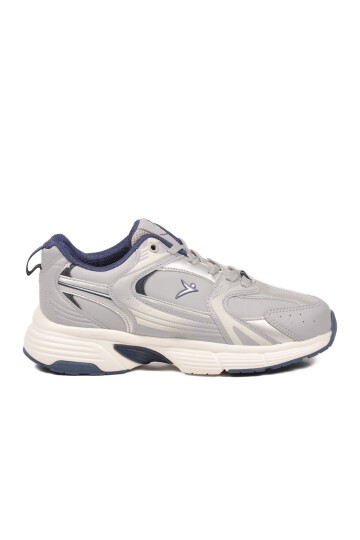 Bağcıklı Kalın Rahat Taban Gri Unisex Yürüyüş ve Spor Ayakkabı Sneaker Terra G