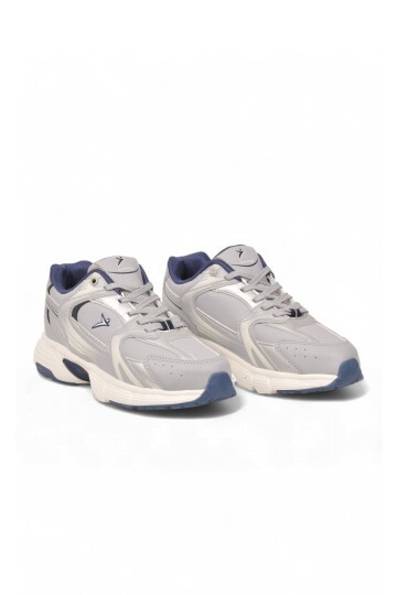 Bağcıklı Kalın Rahat Taban Gri Unisex Yürüyüş ve Spor Ayakkabı Sneaker Terra G