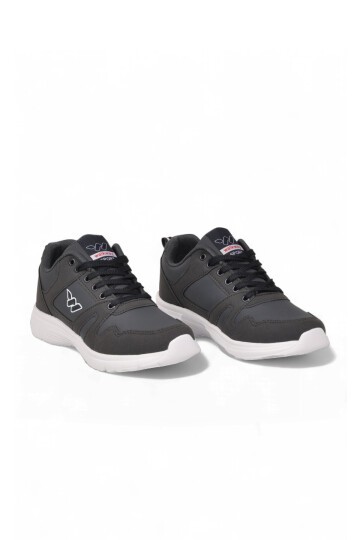 Bağcıklı Cilt Lacivert Hafif Rahat Taban Esnek Unisex Yürüyüş ve Spor Ayakkabı Sneaker Core 020