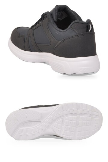 Bağcıklı Cilt Lacivert Hafif Rahat Taban Esnek Unisex Yürüyüş ve Spor Ayakkabı Sneaker Core 020