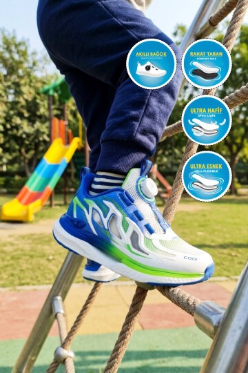 Saks Geniş Kalıp Erkek Çocuk Spor Ayakkabı Zeo F