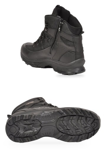 Erkek Bağcıklı Kaymaz Tabanlı Siyah Outdoor Trekking Bot 2115