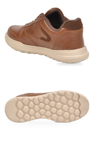 Erkek Bağcıklı Hafif Rahat Taban Taba Casual Yürüyüş Ayakkabı Sneaker 2297 Cilt