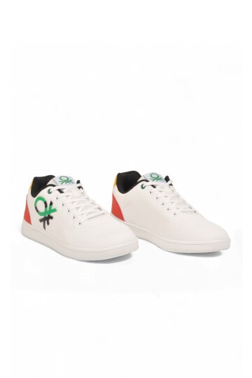 Beyaz Triko Erkek Yürüyüş ve Spor Ayakkabı Şık Rahat Erkek Sneaker BNI-10296
