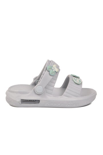 Buz Çift Bantlı Eva Hafif Rahat Işıklı Unisex Çocuk Günlük Terlik 4592 B-P