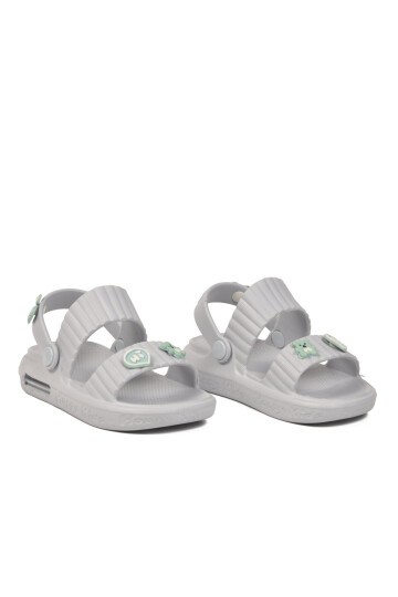 Buz Çift Bantlı Eva Hafif Rahat Işıklı Unisex Çocuk Günlük Terlik 4592 B-P