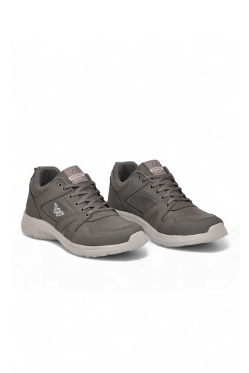 Erkek Füme Büyük Numara Bağcıklı Hafif Esnek Yürüyüş ve Spor Ayakkabı Sneaker Core 020