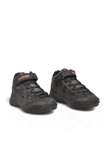 Erkek Çocuk Füme-Turuncu Comfort Tabanlı Lastik Bağcıklı Sneaker Bot Nexo 2280