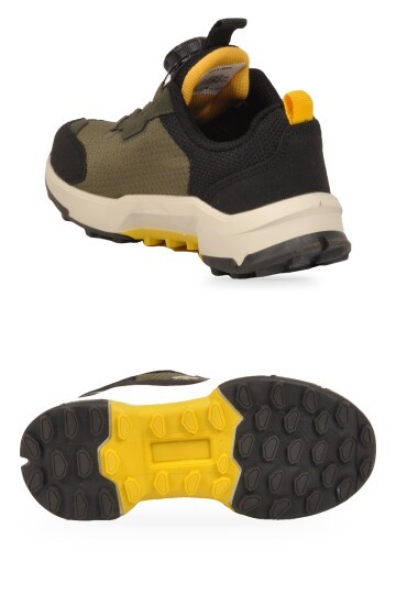 Haki Erkek Çocuk Outdoor Ayakkabı Akıllı Bağcıklı Kauçuk Taban Günlük Ayakkabı BS-İH1-P-240