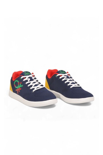 Lacivert Triko Erkek Yürüyüş ve Spor Ayakkabı Şık Rahat Erkek Sneaker BNI-10296