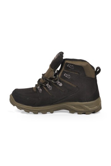 Siyah-Haki Nubuk Unisex Bot Su Geçirmez Kaymaz Outdoor Bot G5558