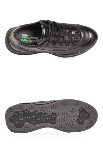 Erkek Siyah Hakiki Deri Casual Ayakkabı Şık Rahat Kalın Tabanlı Sneaker 152-24210