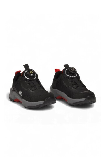 Siyah Erkek Çocuk Outdoor Ayakkabı Akıllı Bağcıklı Kauçuk Taban Günlük Ayakkabı BS-İH1-P-240