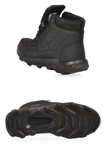 Erkek Tekstil Siyah Su Geçirmez Kaymaz Tabanlı Bağcıklı Outdoor Trekking Bot M7214
