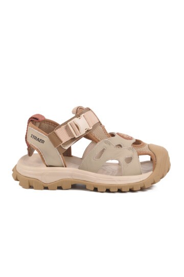 Bej Hafif Çocuk Sandalet 25Y614 F